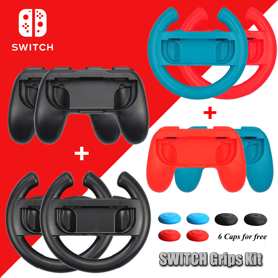 10 in 1 Nintend Switch Joystick Accessories Kit with Racing Steering Wheel Handle Grips Analog Caps for Nintendo Switch Joy-con
10 in 1 Nintend Switch Joystick Accessories Kit with Racing Steering Wheel Handle Grips Analog Caps for Nintendo Switch Joy-con