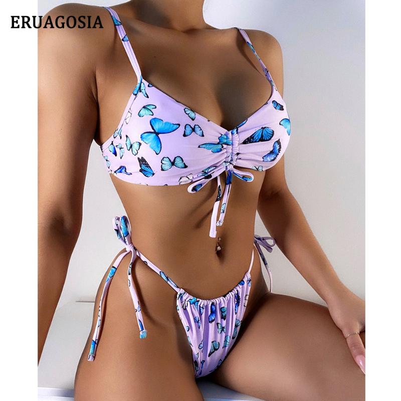 Women's Swimwear Sexy Micro Bikinis Women Swimsuit 2021 Brazilian Biquini Mini Thong Bikini Set Butterfly Female Bathing Suit Beachwear, White;black 
Women's Swimwear Sexy Micro Bikinis Women Swimsuit 2021 Brazilian Biquini Mini Thong Bikini Set Butterfly Female Bathing Suit Beachwear, White;black