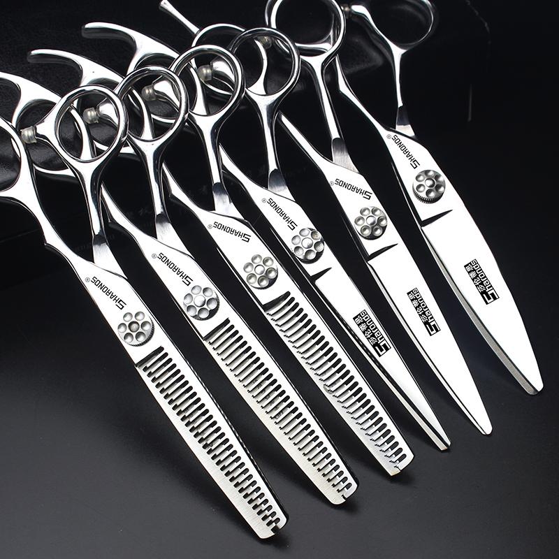 Hair Scissors Damascus Sharp Hairdressing Knife, Salon, Stylist, Flat-cut Teeth, Non-marking Barber