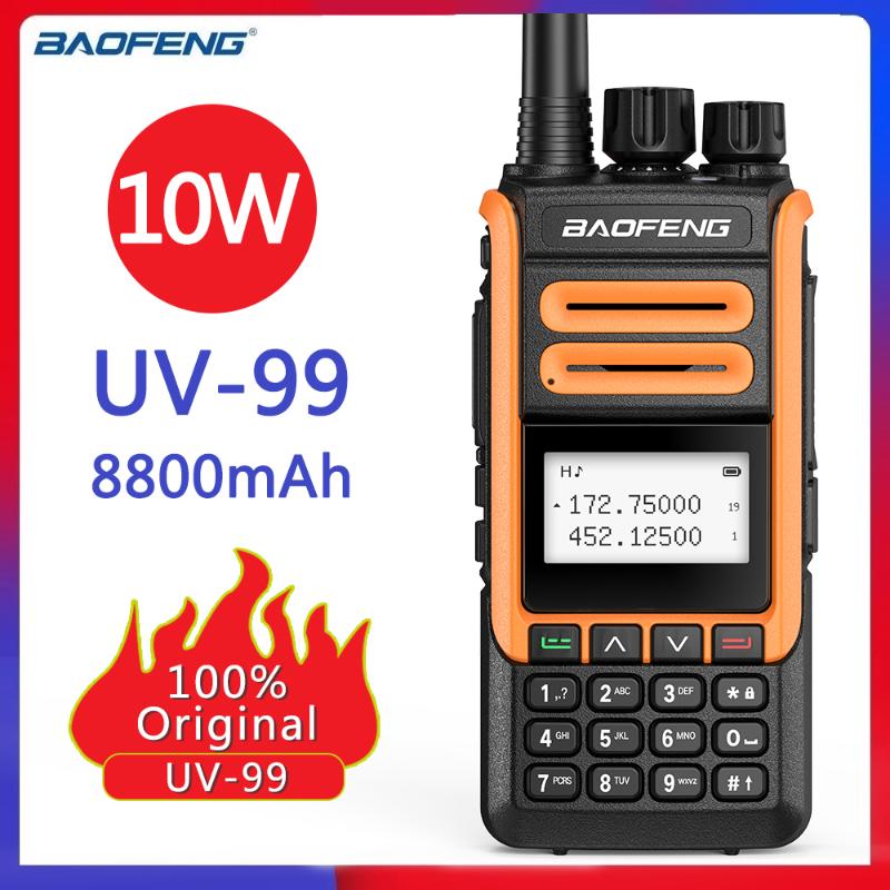 Baofeng UV-99 10W 8800mAh Walkie Talkie 10km Transreceiver 136-174/400-520MHz Ham Amateur Radio Upgrade UV-5R Two Way
Baofeng UV-99 10W 8800mAh Walkie Talkie 10km Transreceiver 136-174/400-520MHz Ham Amateur Radio Upgrade UV-5R Two Way