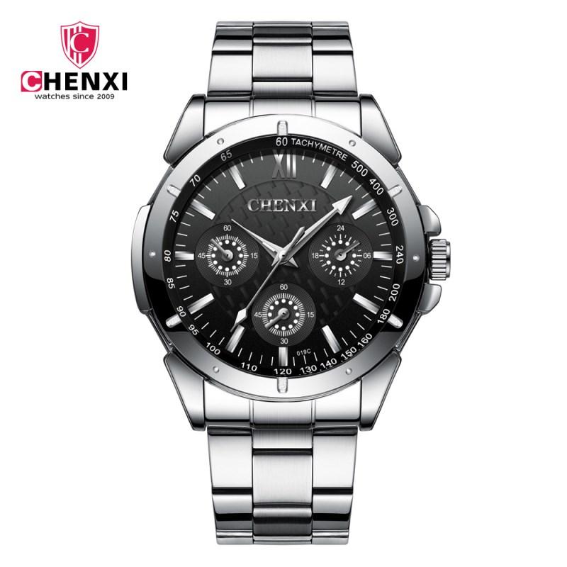 Wristwatches CHENXI Men Dress Wristwatch Stainless Steel Male Quartz Watches Waterproof Casual Business Clock Relogio Masculino, White
Wristwatches CHENXI Men Dress Wristwatch Stainless Steel Male Quartz Watches Waterproof Casual Business Clock Relogio Masculino, White