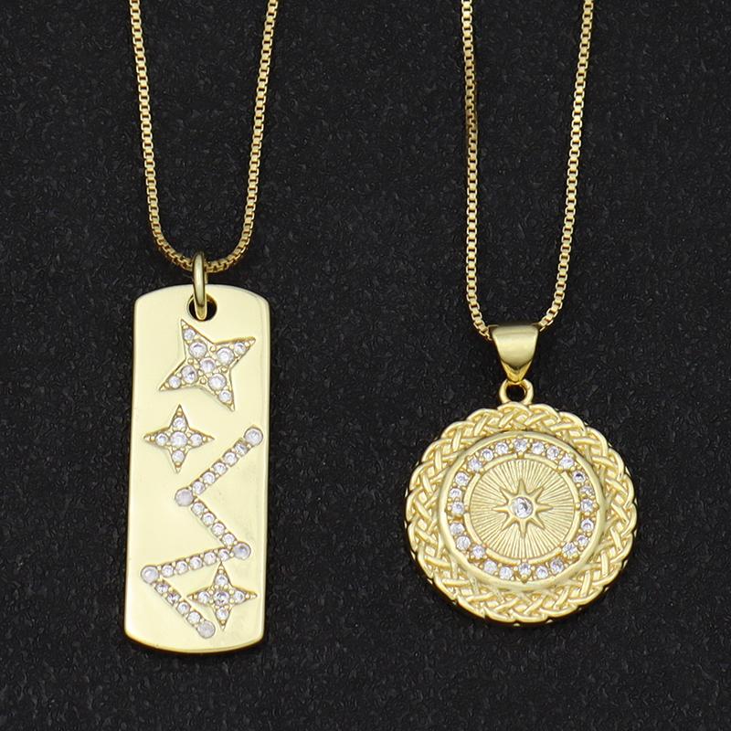 Chains Coin Disc Zodiac Constellation Necklace With Chain Jewelry CZ Stones Bar Rectangle Pendants Joyeria Oro Laminado, Silver
Chains Coin Disc Zodiac Constellation Necklace With Chain Jewelry CZ Stones Bar Rectangle Pendants Joyeria Oro Laminado, Silver
