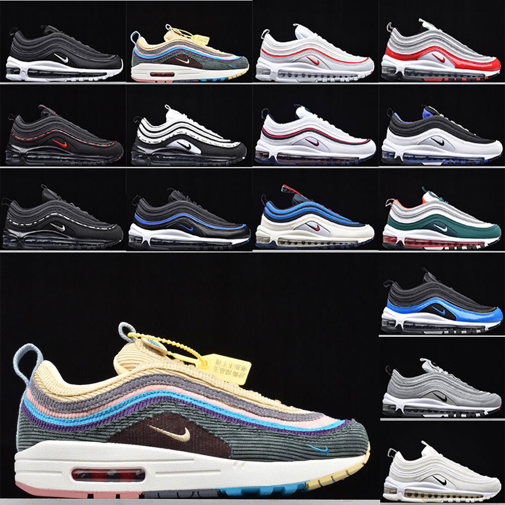2021 with box 97 Running Shoes Mens 97s Triple White Black MSCHF Lil Nas Satan Slime Halloween UNDEFEATED men Women Top Quality Sports Sneakers Trainers
2021 with box 97 Running Shoes Mens 97s Triple White Black MSCHF Lil Nas Satan Slime Halloween UNDEFEATED men Women Top Quality Sports Sneakers Trainers