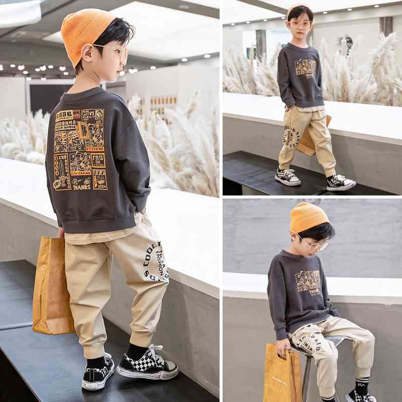 2021 wear boys' spring sweater set children's Korean version new long sleeve two-piece suit for foreign boys
2021 wear boys' spring sweater set children's Korean version new long sleeve two-piece suit for foreign boys