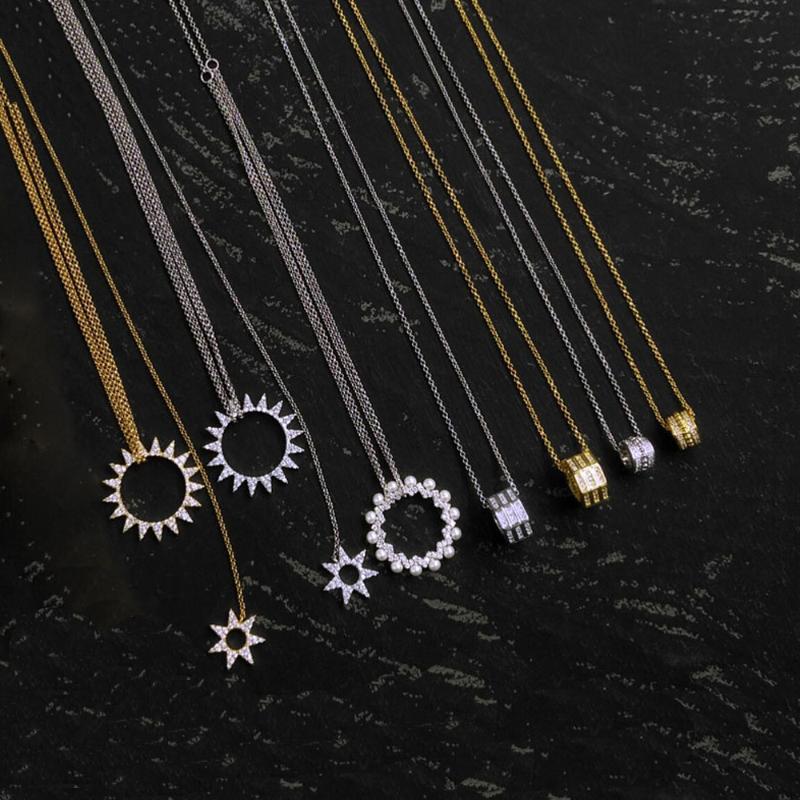 Pendant Necklaces Meiji S925 Double Sun Necklace Female Fresh And Simple Clavicle Chain Ring Real Silver
Pendant Necklaces Meiji S925 Double Sun Necklace Female Fresh And Simple Clavicle Chain Ring Real Silver