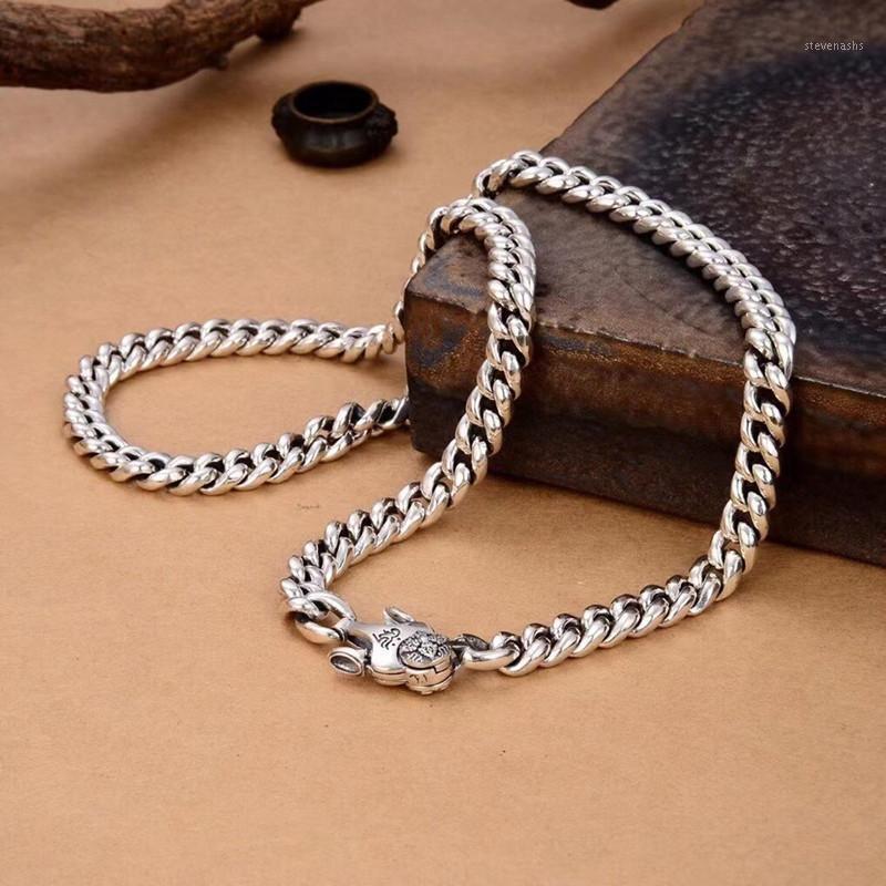 Sterling Silver Jewelry Necklace 9MM Thickness Chain Men Gift Thai Long&Choker Fashion Mantra Chains
Sterling Silver Jewelry Necklace 9MM Thickness Chain Men Gift Thai Long&Choker Fashion Mantra Chains