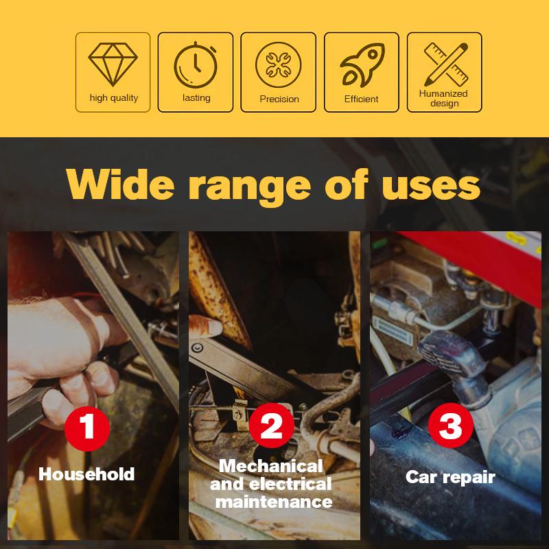 Hand Tools Universal Extension Wrench Adjustable Spanner 38 Inch Ratchet Car Vehicle Replacement Parts Screw Nut Tool Set9775834