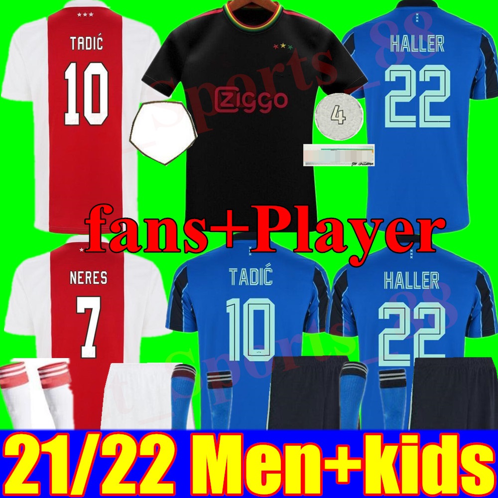 adult Men kids kit soccer jersey 2021 2022 AjAx jerseys KLAASSEN ÁLVAREZ amsterdam camiseta fútbol NERES 21 22 youth TADIC TAGLIAFICO maillot, 3rd+league patch
adult Men kids kit soccer jersey 2021 2022 AjAx jerseys KLAASSEN ÁLVAREZ amsterdam camiseta fútbol NERES 21 22 youth TADIC TAGLIAFICO maillot, 3rd+league patch