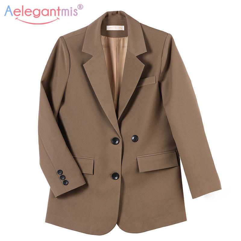 Aelegantmis High Quality Black Blazer Jacket Women Oversized Casual Chic Loose Femme Spring Pockets Formal Outerwear 210607, Camel
Aelegantmis High Quality Black Blazer Jacket Women Oversized Casual Chic Loose Femme Spring Pockets Formal Outerwear 210607, Camel
