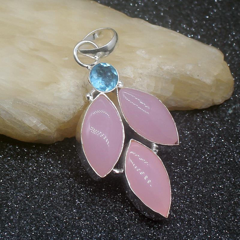 Charms Beautiful Arrival Natural RoseQuartz BlueTopaz Silver Color Fashion Jewelry Pendant Necklace 57mm HD560, Bronze;silver
Charms Beautiful Arrival Natural RoseQuartz BlueTopaz Silver Color Fashion Jewelry Pendant Necklace 57mm HD560, Bronze;silver