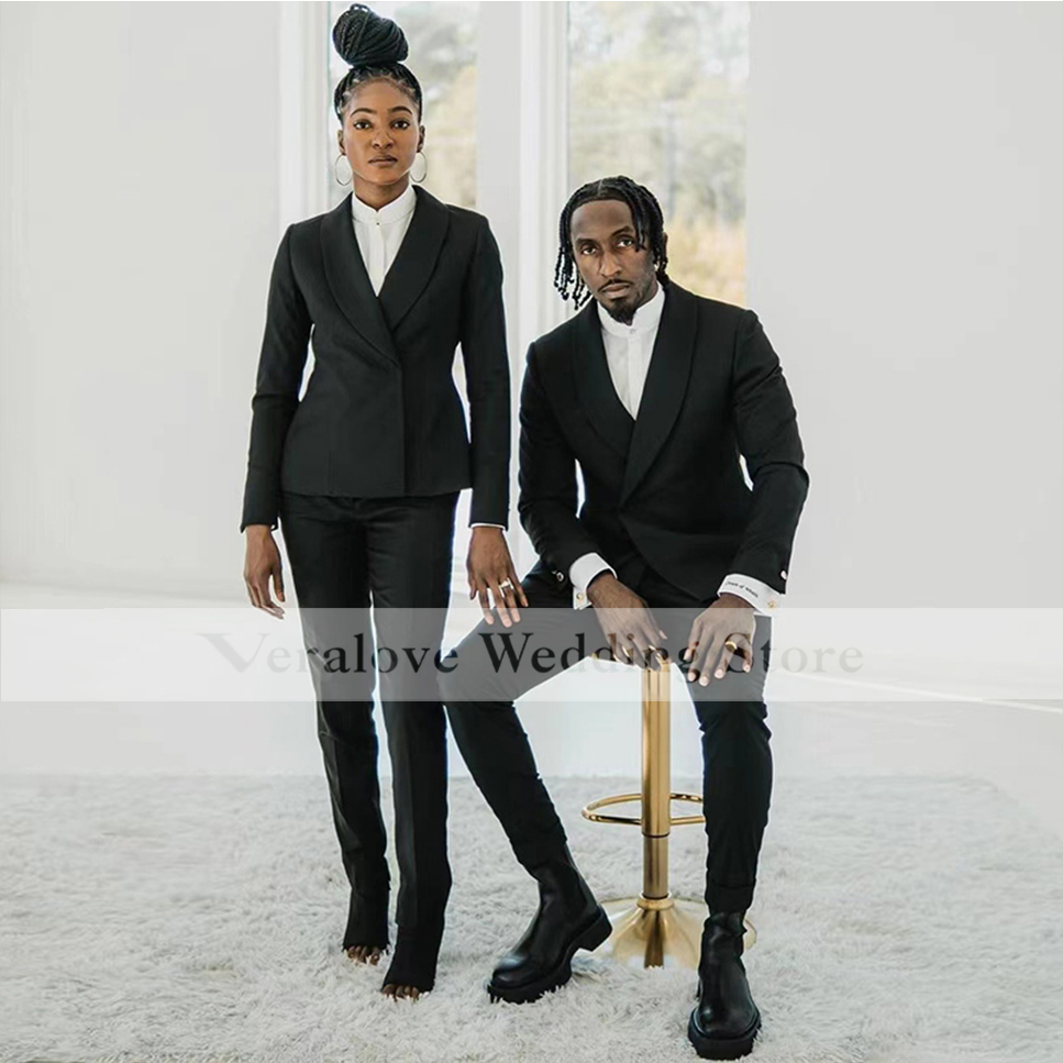 traje de novio para boda 2022 Black Groom Tuxedos Men Suit One Button Morning Suits 2 Pieces (Jacket+Pants)Black Men Party Wear
