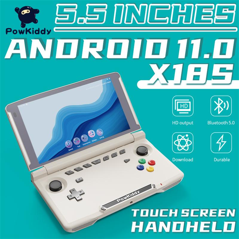 Portable Game Players POWKIDDY X18S Flip Handheld Console Android 11 Ram 4GB Rom 64GB 5.5 Inch Touch IPS Screen T618 Chip Mobile
Portable Game Players POWKIDDY X18S Flip Handheld Console Android 11 Ram 4GB Rom 64GB 5.5 Inch Touch IPS Screen T618 Chip Mobile