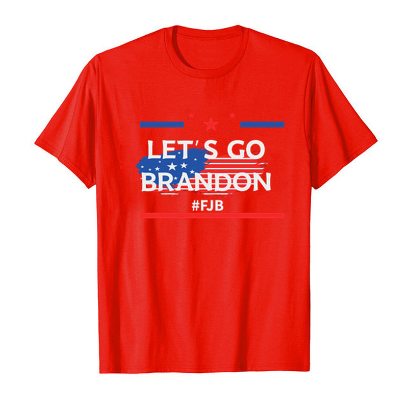 LETS GO BRANDON Multicolor Striped Print Pattern Round Neck Men's and Women's Short Sleeve T-Shirt Comfortable Loose Casual, White;black
LETS GO BRANDON Multicolor Striped Print Pattern Round Neck Men's and Women's Short Sleeve T-Shirt Comfortable Loose Casual, White;black