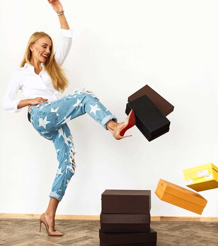 Summer Boyfriend Jeans Woman Big Hole for Women With Fivepointed Star Ripped Light Blue Denim Pants 210922