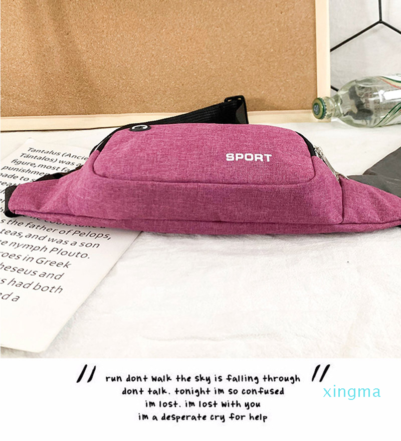 Fashion Multicolor Waist Packs Waterproof Running Bag Outdoor Sports Waistbag Riding Mobile Phone Fanny Pack Gym Belt Bags