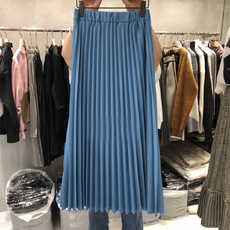Nomikuma Spring Summer New Pleated Irregular Skirts High Waist A-line Elegant Women Skirts Causal Faldas Mujer Moda 6G507 210427