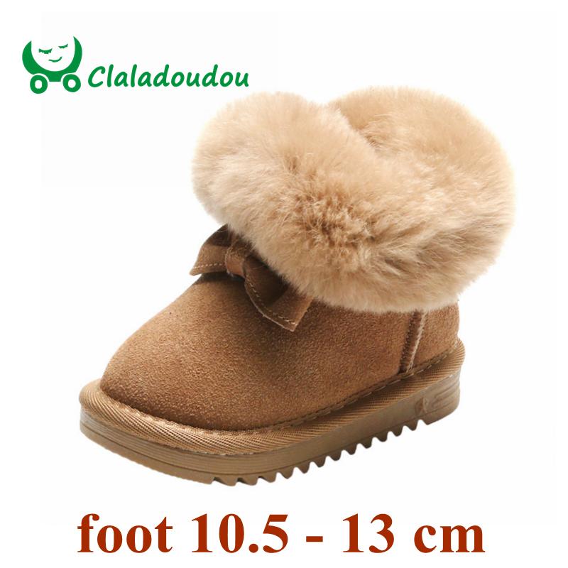 Boots Claladoudou 11.5-13.5cm Brand Turned-over Warm Plush Baby Snow Genuine Leather Cute Butterfly Party Winter Shoes Toddler, Black;grey
Boots Claladoudou 11.5-13.5cm Brand Turned-over Warm Plush Baby Snow Genuine Leather Cute Butterfly Party Winter Shoes Toddler, Black;grey