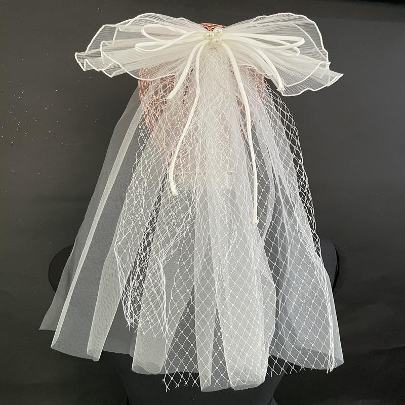 Headpieces Bride Head Veil Short Style Wedding Dress Two Layers Of Bow Ribbon Simple Po Super Fairy Soft Fluffy White
Headpieces Bride Head Veil Short Style Wedding Dress Two Layers Of Bow Ribbon Simple Po Super Fairy Soft Fluffy White