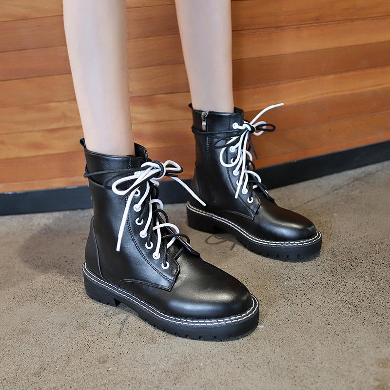 Mid Calf Leather Boots 2021 Black Winter Lace Up Zipper Women Round Toe Square Low Heels Shoes Woman
Mid Calf Leather Boots 2021 Black Winter Lace Up Zipper Women Round Toe Square Low Heels Shoes Woman