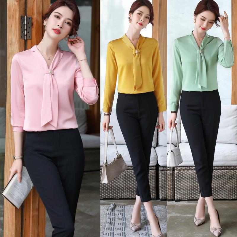Women' Blouses & Shirts Fashion Ladies Pink Blouse Women 2 Piece Pant And Top Sets Long Sleeve Work Clothes Office Uniform Styles, Blouse only
Women' Blouses & Shirts Fashion Ladies Pink Blouse Women 2 Piece Pant And Top Sets Long Sleeve Work Clothes Office Uniform Styles, Blouse only
