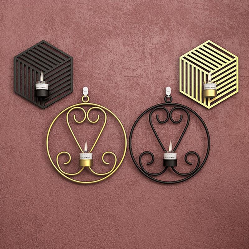 Retro Wrought Iron Candlestick Decoration Creative Candlelight Dinner Props Personality Home Wall Furnishings Candle Holders
Retro Wrought Iron Candlestick Decoration Creative Candlelight Dinner Props Personality Home Wall Furnishings Candle Holders
