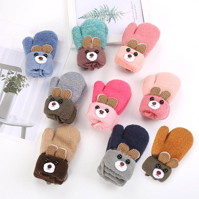 Children's Mittens Cute Cartoon Baby Gloves Boys Girls Winter Plus Velvet Thick Warmer Knitted Outdoor Keep Finger Warm For 0-3 Years, White
Children's Mittens Cute Cartoon Baby Gloves Boys Girls Winter Plus Velvet Thick Warmer Knitted Outdoor Keep Finger Warm For 0-3 Years, White