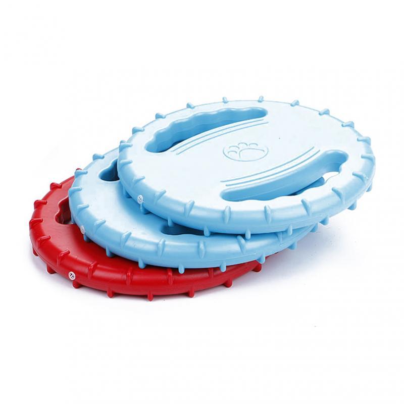 Pet Training Toy Dog Fashion Chewing Flying Saucer Dog Interactive Toy Dogs Anti-Small Silicone Rubber Cat Dog Pet Supplies