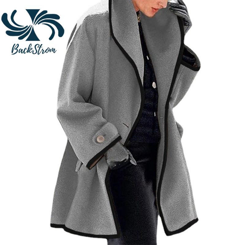 Women' Wool & Blends BACKSTROM Women European American Fashion Woolen Coats Autumn Winter O-Neck Loose Multi Color Outwear Warm Pocket Jack, White
Women' Wool & Blends BACKSTROM Women European American Fashion Woolen Coats Autumn Winter O-Neck Loose Multi Color Outwear Warm Pocket Jack, White