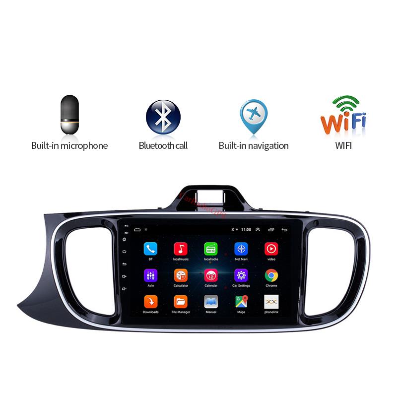 car dvd Radio Player for KIA PEGAS-2017 Left Hand Driving Head Unit with DVR Digital TV Rearview Camera SWC Android 10 9 Inch GPS Navigation