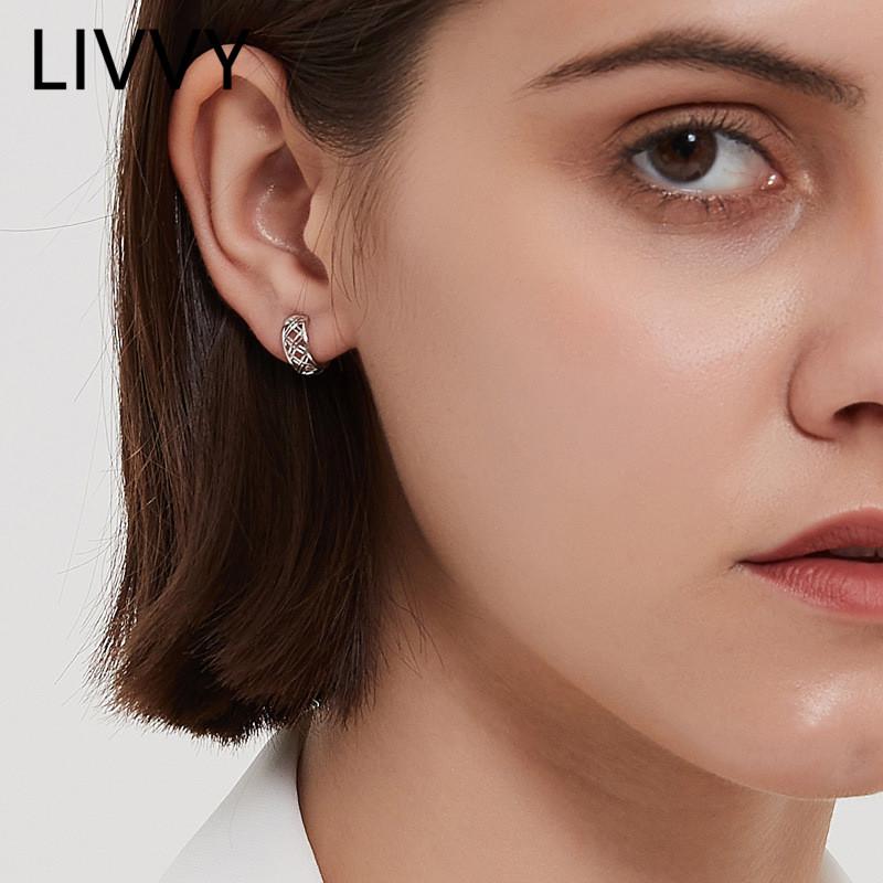Hoop & Huggie LIVVY 2021 Arrival Silver Color Cross Hollow Earrings For Women Simple Trendy Birthday Party Jewelry Accessories, Golden;silver
Hoop & Huggie LIVVY 2021 Arrival Silver Color Cross Hollow Earrings For Women Simple Trendy Birthday Party Jewelry Accessories, Golden;silver