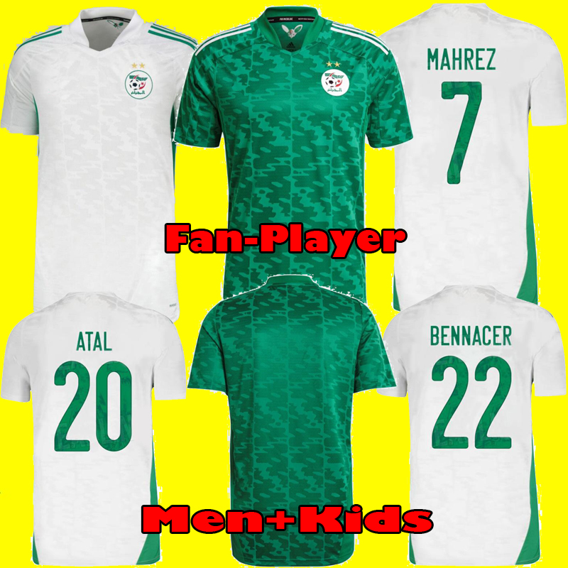 Fans player version Algerie 2021 home away Soccer Jerseys MAHREZ FEGHOULI BENNACER ATAL 21 22 Algeria football kits shirt men + kids sets maillot de foot, White
Fans player version Algerie 2021 home away Soccer Jerseys MAHREZ FEGHOULI BENNACER ATAL 21 22 Algeria football kits shirt men + kids sets maillot de foot, White