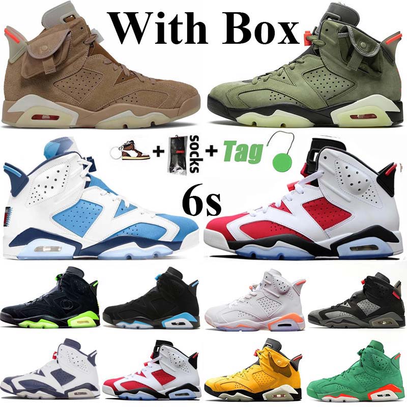 Jumpman 6 OG Mens Basketball Shoes 6s UNC Travis British Khaki Midnight Navy DMP Black Infrared Retro Olympic Men Women Trainers Designer airs Sneakers Size 36-47, Shoe box
Jumpman 6 OG Mens Basketball Shoes 6s UNC Travis British Khaki Midnight Navy DMP Black Infrared Retro Olympic Men Women Trainers Designer airs Sneakers Size 36-47, Shoe box