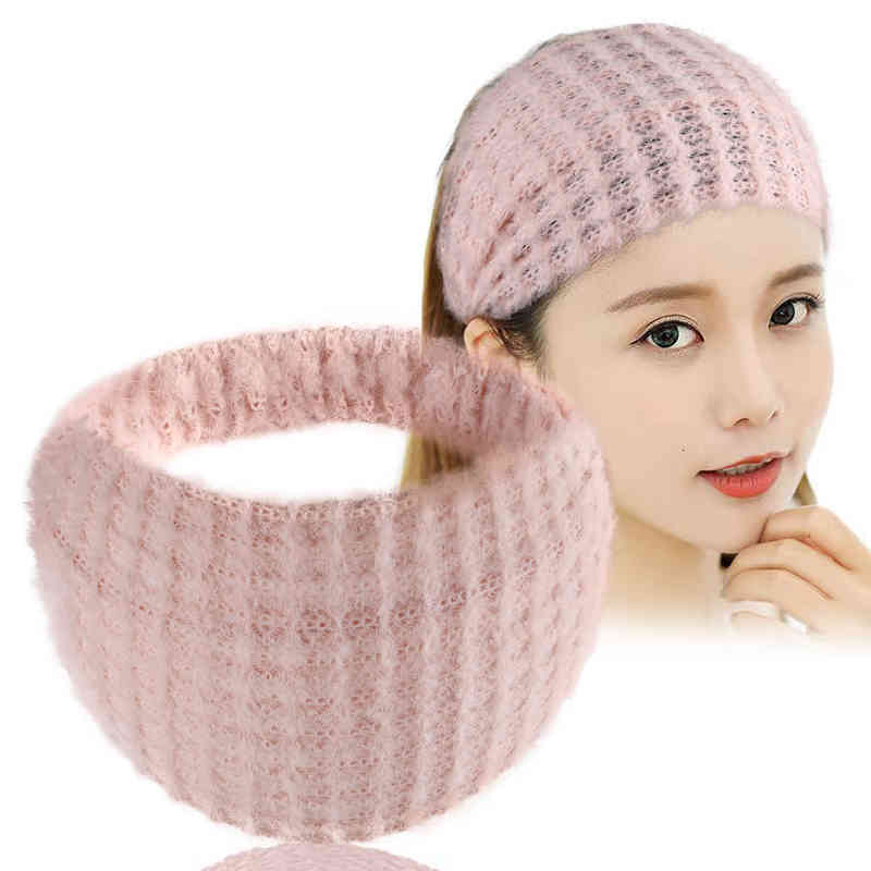Hair Accessories Jewelry Fashionable and Simple Korean Women's Knitting Style Hollow Cover Head Wide Edge Band Sen Series Pressure Headband