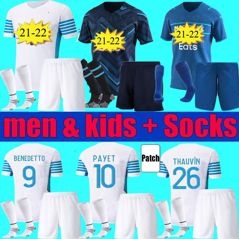 men kids 2021 2022 Marseille PAYET soccer jersey Olympique De maillot foot 20 21 22 CUISANCE THAUVIN football shirts kit BENEDETTO KAMARA adult child Full set Uniform, 2020-21 home men jersey
men kids 2021 2022 Marseille PAYET soccer jersey Olympique De maillot foot 20 21 22 CUISANCE THAUVIN football shirts kit BENEDETTO KAMARA adult child Full set Uniform, 2020-21 home men jersey