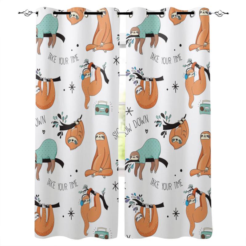 Animal Cute Sloth Cartoon Blackout Curatin Living Room Window Children's Curtains For The Bedroom Curtain & Drapes
Animal Cute Sloth Cartoon Blackout Curatin Living Room Window Children's Curtains For The Bedroom Curtain & Drapes