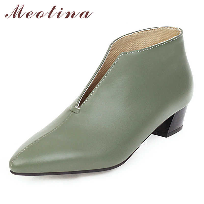 Meotina High Heels Women Pumps PU Leather Block Heels Work Shoes Fashion Pointed Toe Shoes Lady Green Spring Big Size 34-43 210608, Black
Meotina High Heels Women Pumps PU Leather Block Heels Work Shoes Fashion Pointed Toe Shoes Lady Green Spring Big Size 34-43 210608, Black