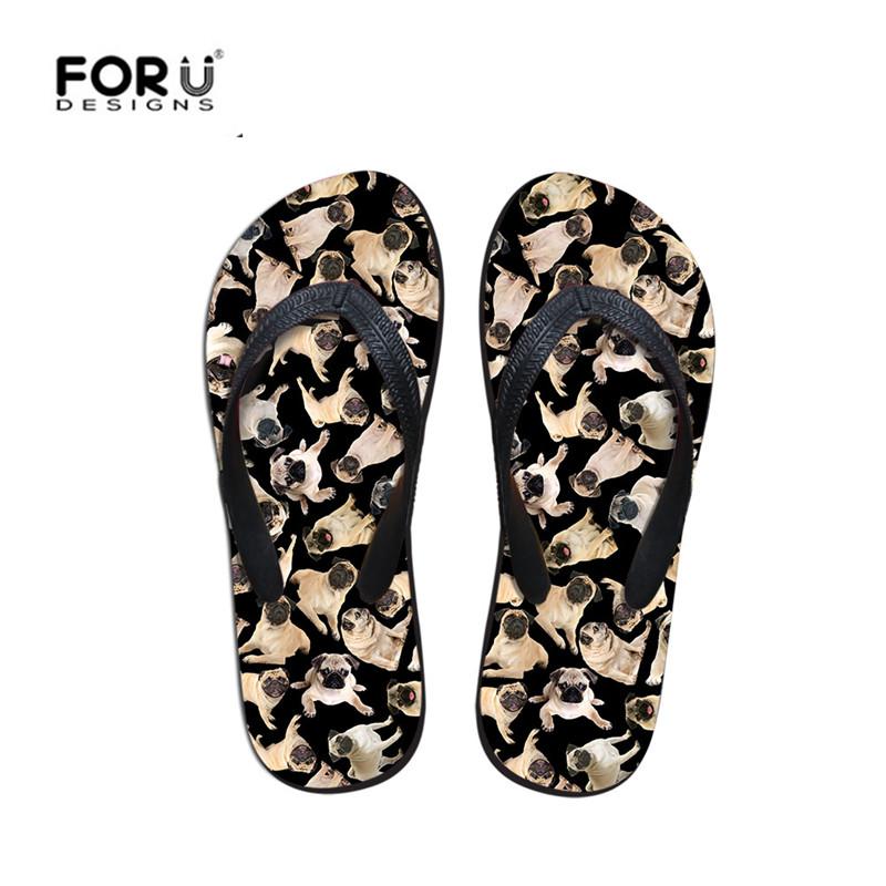 Slippers FORUDESIGNS Fashion Women Cute Animal Summer Beach Flip Flops Pug Dog Print Light Weight Rubber Sandals For Girls Casual Slipper, Black
Slippers FORUDESIGNS Fashion Women Cute Animal Summer Beach Flip Flops Pug Dog Print Light Weight Rubber Sandals For Girls Casual Slipper, Black