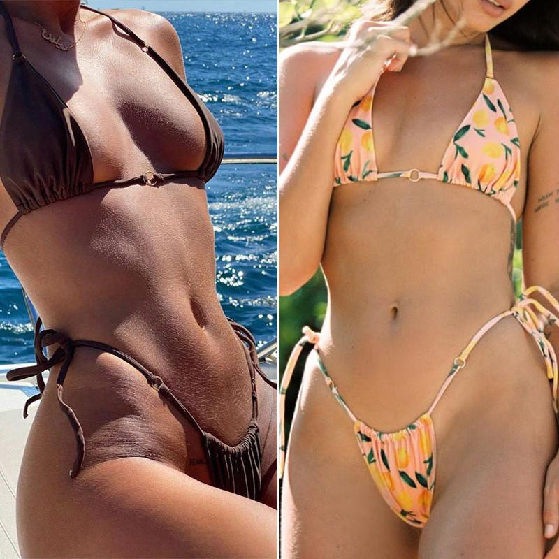 Women' Swimwear Sexy Bikini Solid Swimsuit Tanga Biquini Micro Set Hollow Out Bathing Suit Women Thong Bikinis, 04
Women' Swimwear Sexy Bikini Solid Swimsuit Tanga Biquini Micro Set Hollow Out Bathing Suit Women Thong Bikinis, 04