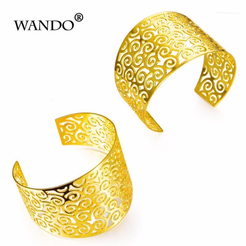 Bangle WANDO 2pcs/lot Ethiopian/Nigeria Dubai Gold Color Inverted Wide Bangles For Ethiopian Women Bangles&bracelets B521
Bangle WANDO 2pcs/lot Ethiopian/Nigeria Dubai Gold Color Inverted Wide Bangles For Ethiopian Women Bangles&bracelets B521