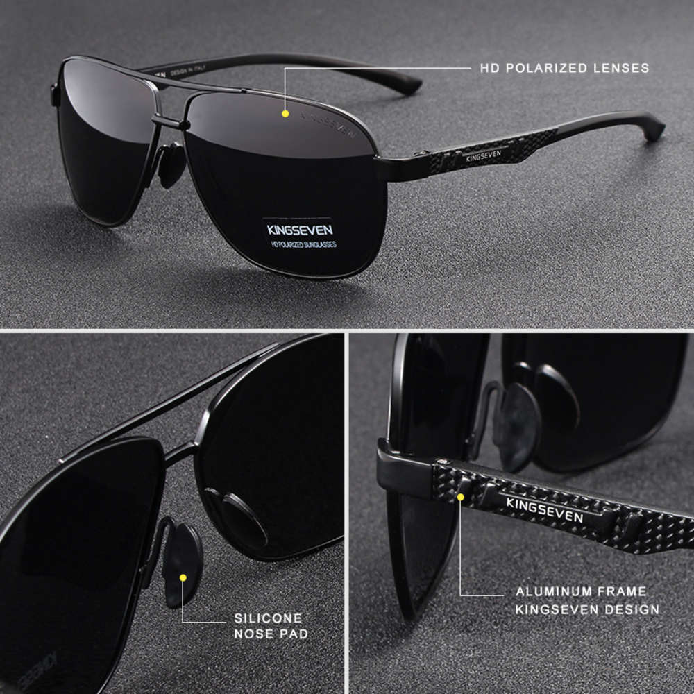Kingseven 2021 Brand Men Aluminum Sunglasses Polarized Uv400 Mirror Male Sun Glasses Women for Men Oculos De Sol, White;black
Kingseven 2021 Brand Men Aluminum Sunglasses Polarized Uv400 Mirror Male Sun Glasses Women for Men Oculos De Sol, White;black