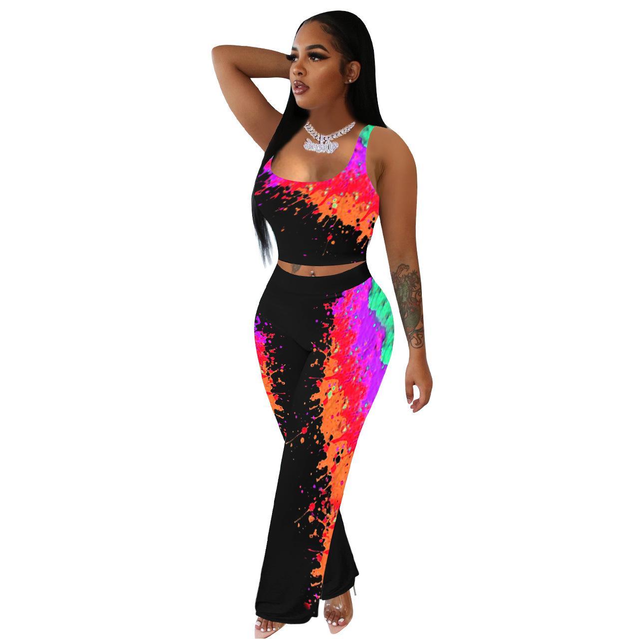 Tracksuits Sexy Graffiti Print Women Sets Backless Tank Tops Long Flare Trousers Jogger Pants Suit Outfit Street Party 2 Piece Set Tracksuit 2XL, Purple
Tracksuits Sexy Graffiti Print Women Sets Backless Tank Tops Long Flare Trousers Jogger Pants Suit Outfit Street Party 2 Piece Set Tracksuit 2XL, Purple