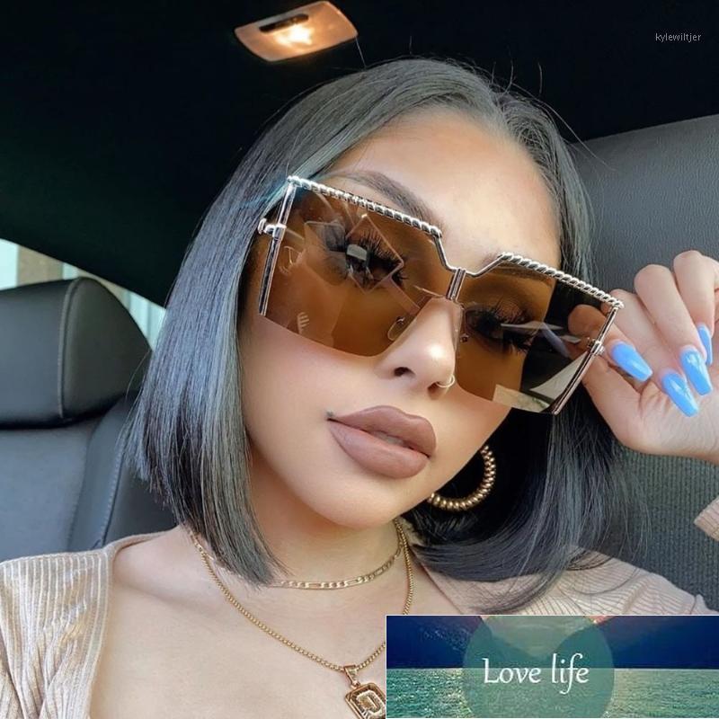Sunglasses QPeClou Fashion Rimless One Piece Goggles Female Oversized Square Women Designer Vintage Metal Color Sun Glasses1
Sunglasses QPeClou Fashion Rimless One Piece Goggles Female Oversized Square Women Designer Vintage Metal Color Sun Glasses1