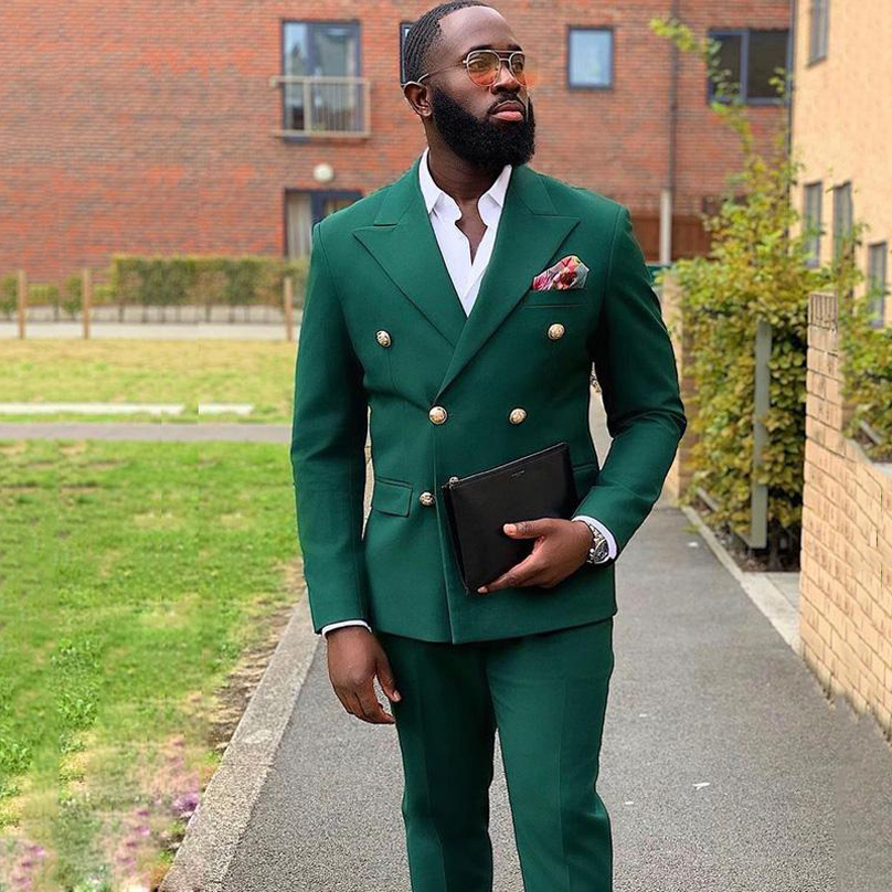 Dark Green Slim Fit Wedding Men Suits Groom Tuxedos Double Breasted Bridegroom Wear 2PCS(Jacket+Pants) Custume Homme, White
Dark Green Slim Fit Wedding Men Suits Groom Tuxedos Double Breasted Bridegroom Wear 2PCS(Jacket+Pants) Custume Homme, White