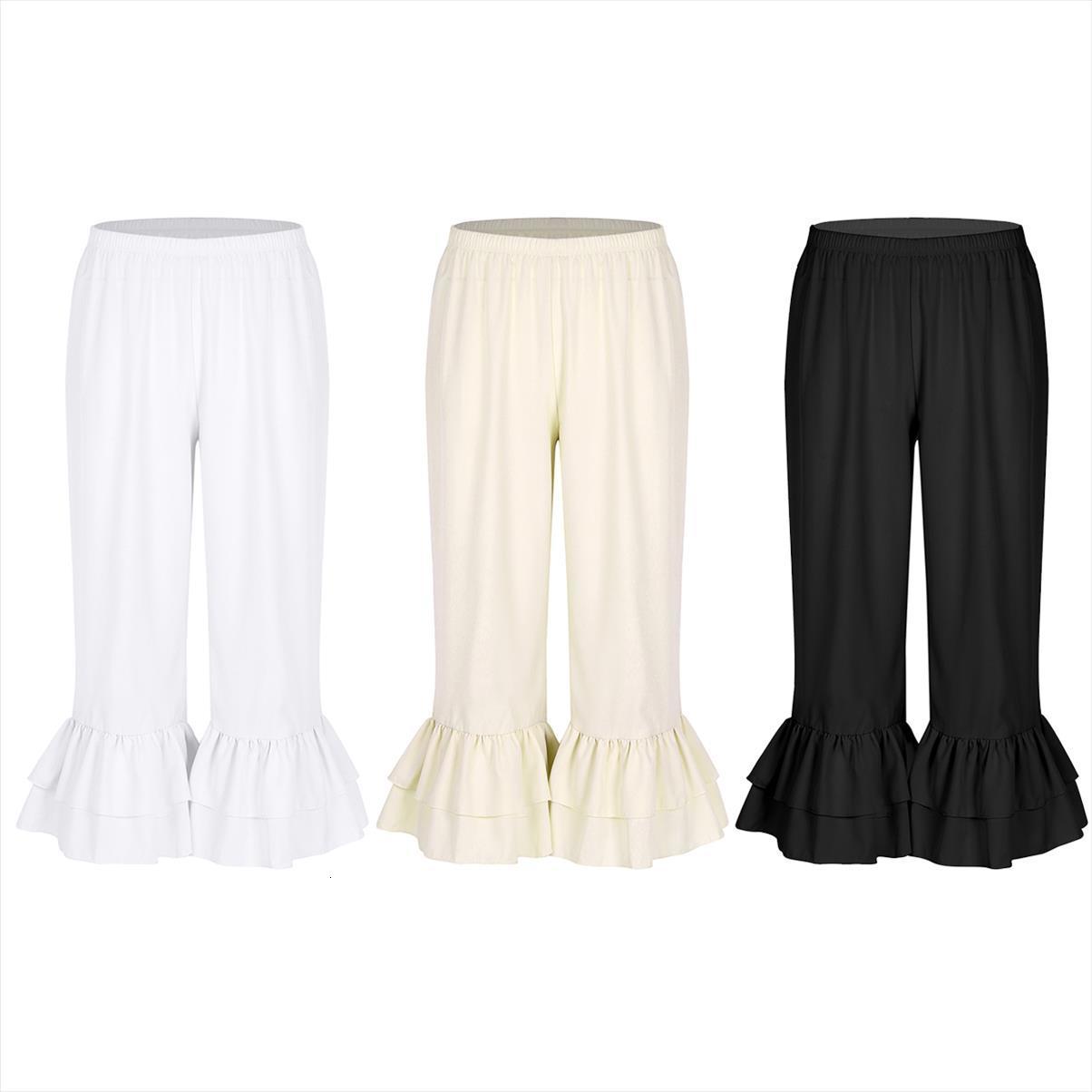 sweet dance trousers retro women pants vintage elastic waist ruffles hem pantaloons bloomers underpants victorian era costume, Black;white
sweet dance trousers retro women pants vintage elastic waist ruffles hem pantaloons bloomers underpants victorian era costume, Black;white