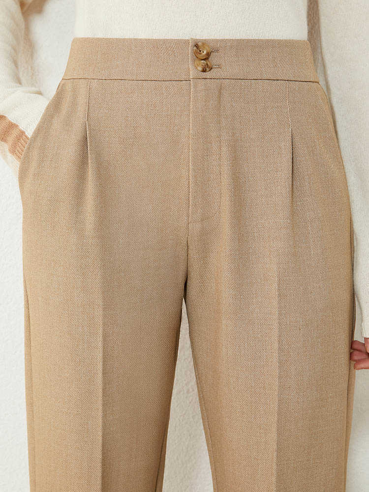 Minimalism Autumn Winter Causal Women's Pants Fashion High Waist OLstyle Ankel-length Female 12030431 210527