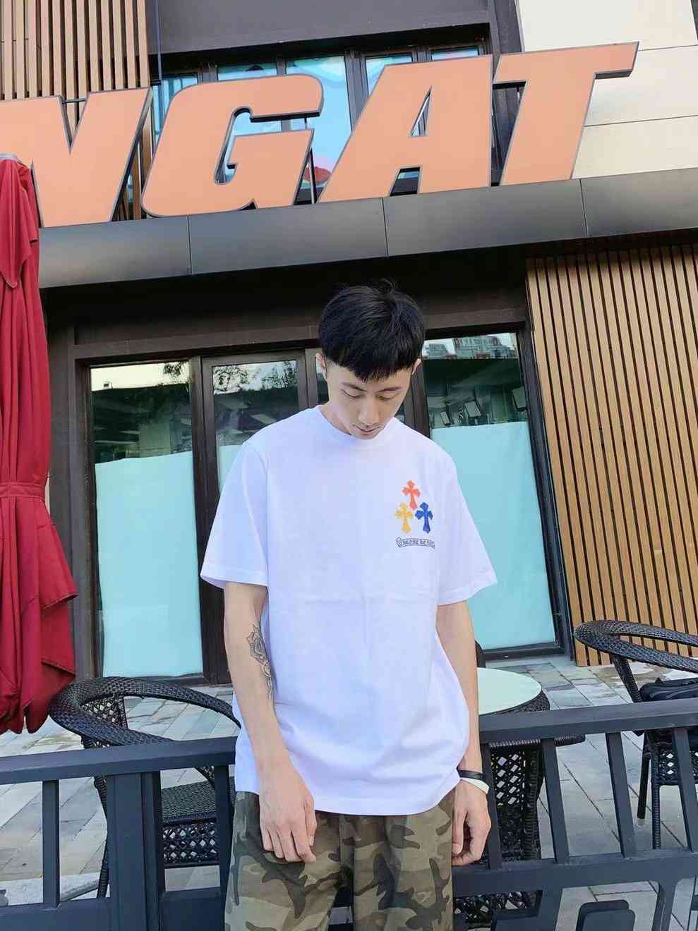 Chao brand men's and women's summer loose T-shirt 2021 new color Sanskrit cross print round neck half sleeve T-shirt, White;black
Chao brand men's and women's summer loose T-shirt 2021 new color Sanskrit cross print round neck half sleeve T-shirt, White;black
