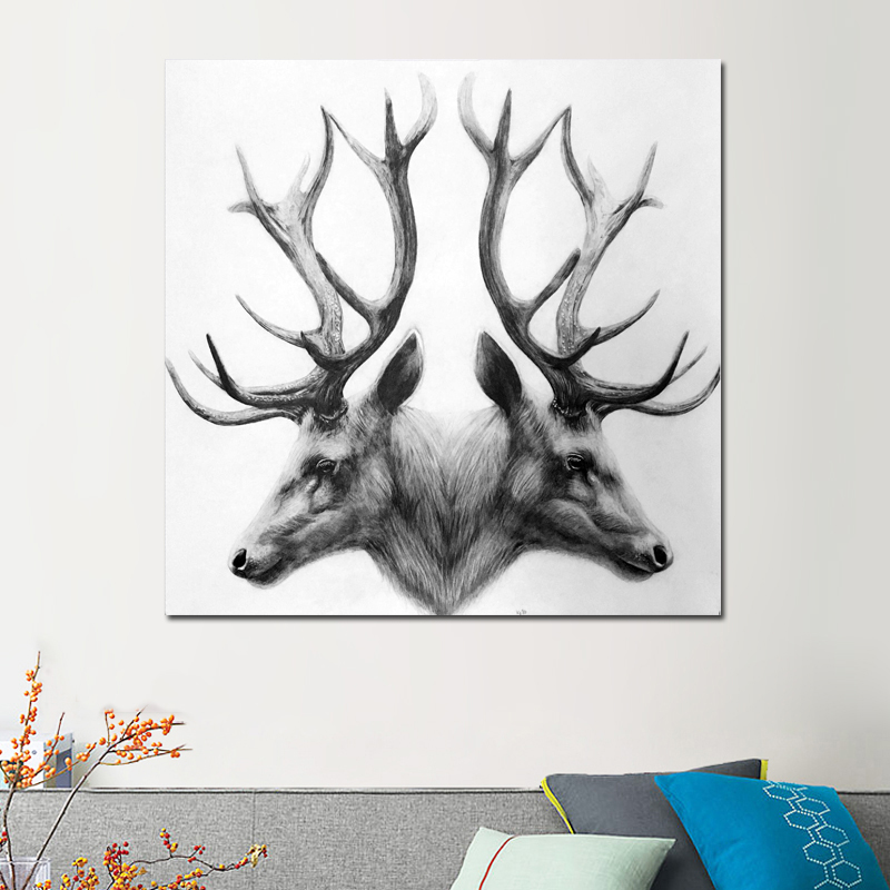 Nordic Poster Print Animal Canvas Painting Black and White Deer Pictures For Living Room ,Restaurant Wall No Frame
Nordic Poster Print Animal Canvas Painting Black and White Deer Pictures For Living Room ,Restaurant Wall No Frame