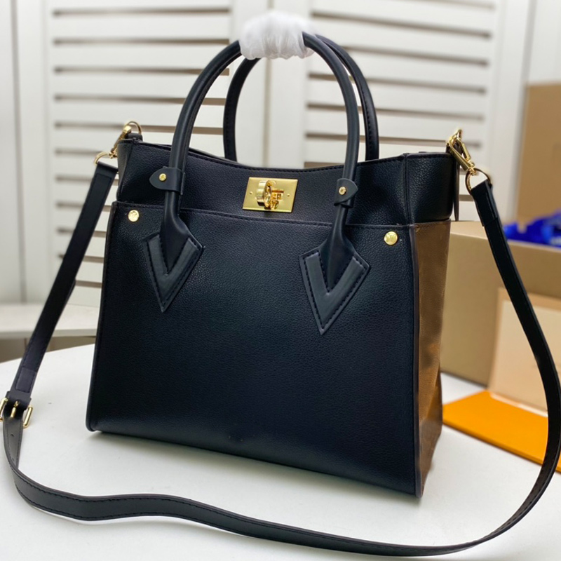 Elegant Tote Bag Onmyside Handbag Purse Grained Calf Leather Patchwork Color Large Capacity Shopping Shoulder Crossbody Bags Adjustable Cross-body Strap, Just box
Elegant Tote Bag Onmyside Handbag Purse Grained Calf Leather Patchwork Color Large Capacity Shopping Shoulder Crossbody Bags Adjustable Cross-body Strap, Just box