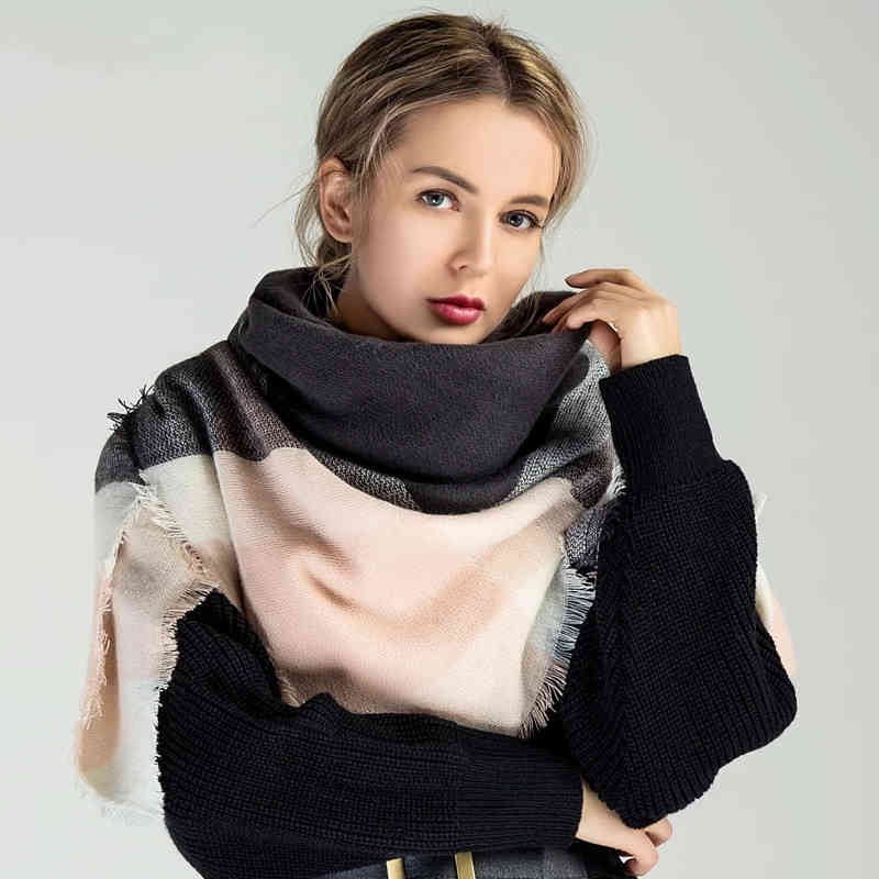 URDIAMOND Autumn Winter Women's Scarf Plaid Triangle Scarf Scarves for Ladies Small Size Shawl Wrap 125*125*180CM Bufanda, Blue;gray
URDIAMOND Autumn Winter Women's Scarf Plaid Triangle Scarf Scarves for Ladies Small Size Shawl Wrap 125*125*180CM Bufanda, Blue;gray
