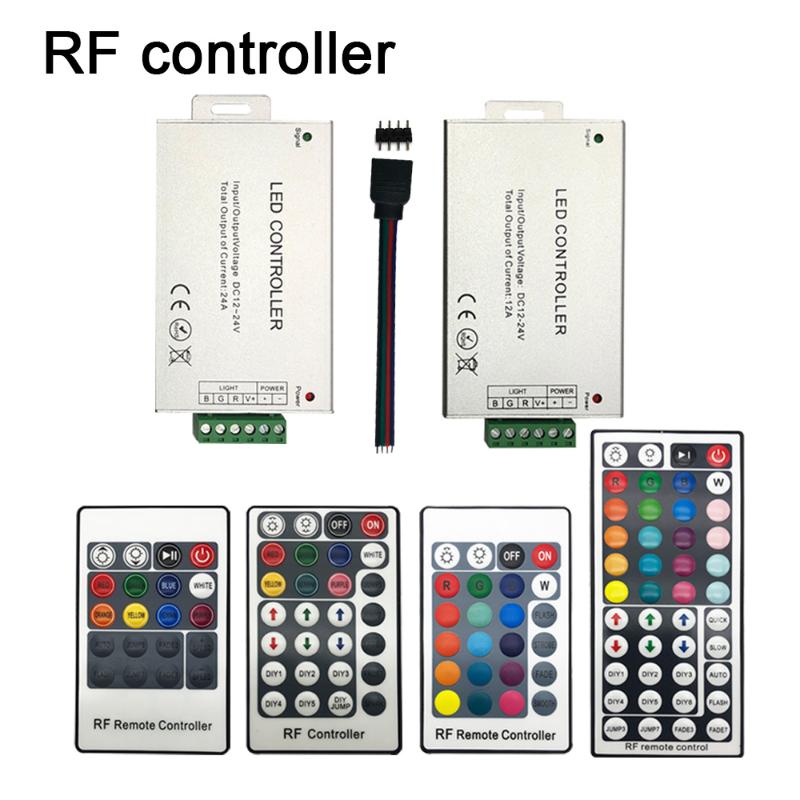 Key 24 28Key 44Key RF Remote Wireless RGB LED Light Controller Aluminum Case DC 12-24V 12A 24A SMD 3528 Strip Controllers
Key 24 28Key 44Key RF Remote Wireless RGB LED Light Controller Aluminum Case DC 12-24V 12A 24A SMD 3528 Strip Controllers